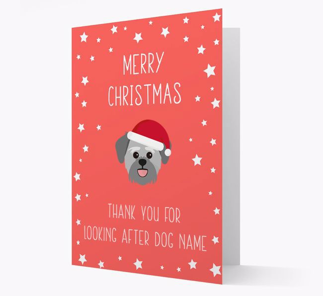 'Thank You' Christmas Card with your {breedFullName} Christmas Icon